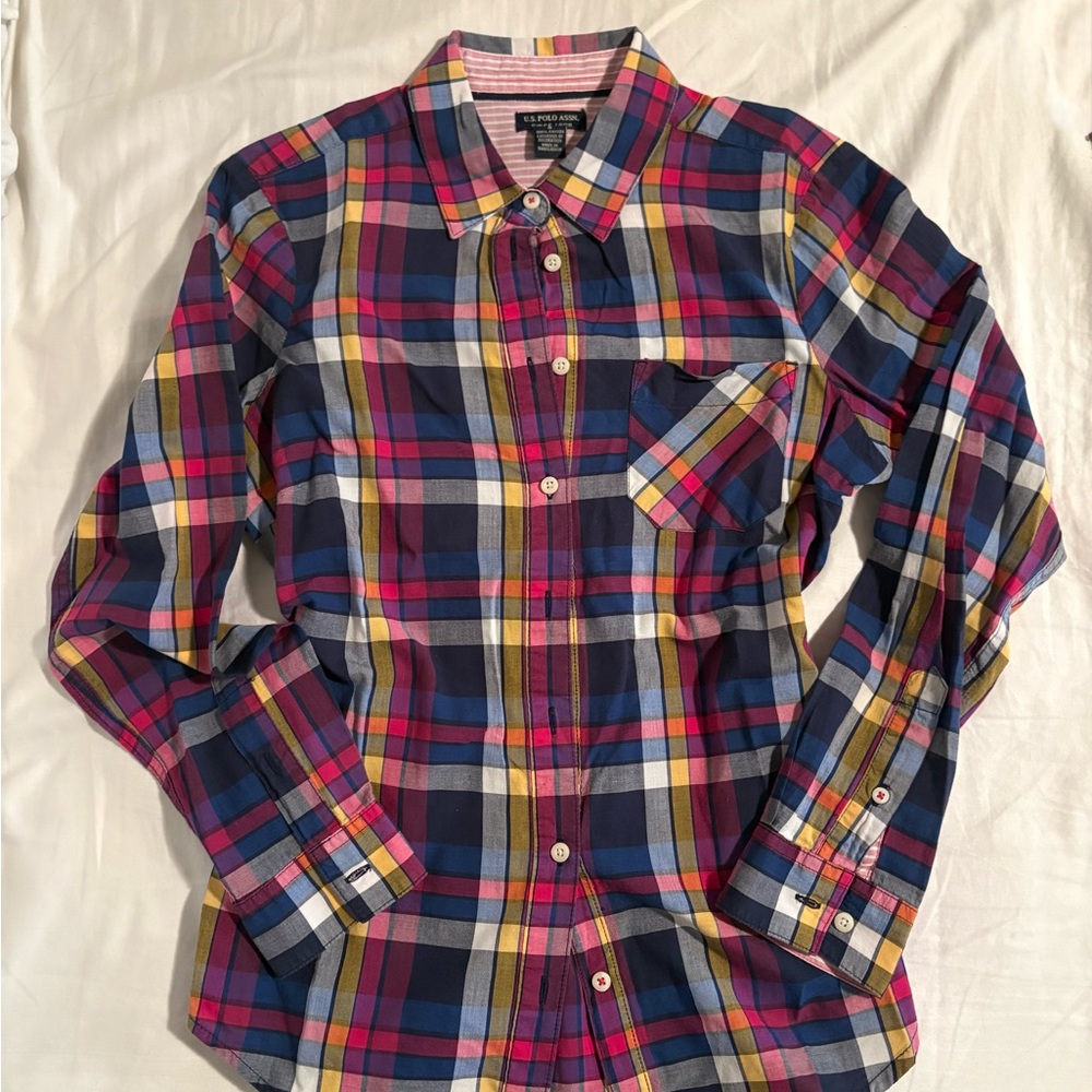 U.S. Polo Assn. Colorful Checkered Shirt